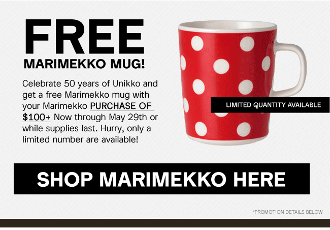 FREE Marimekko Mug!